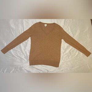 Khaki/tan v-neck sweater